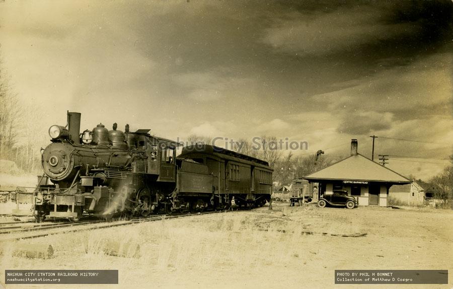 Postcard: Suncook Valley Railroad #1 at Centre Barnstead, New Hampshire